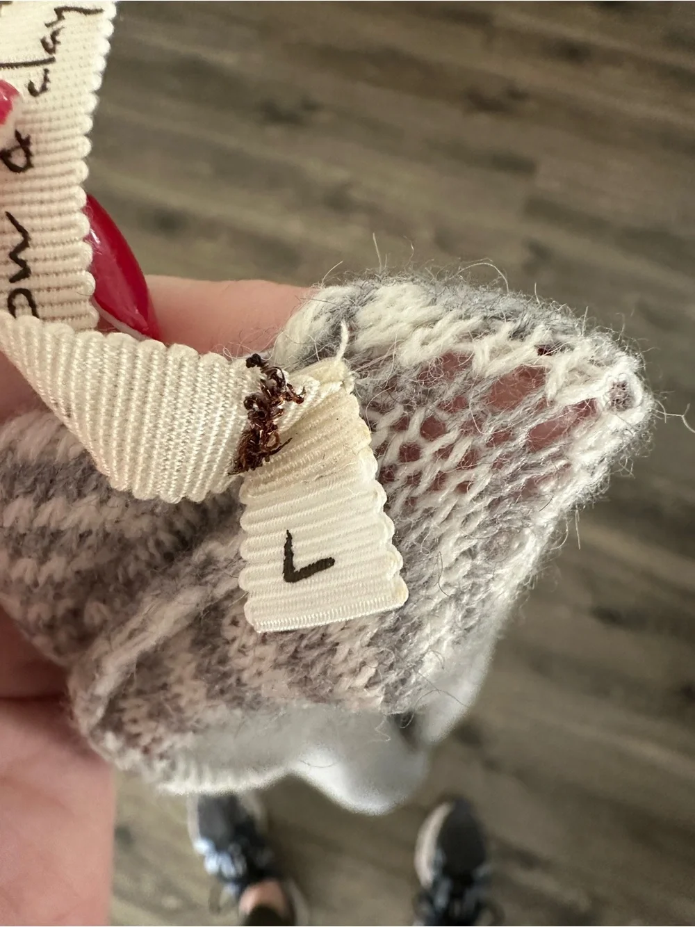 Willow & Clay Light Gray Striped Open-Front Cardigan - Picture 4 of 4